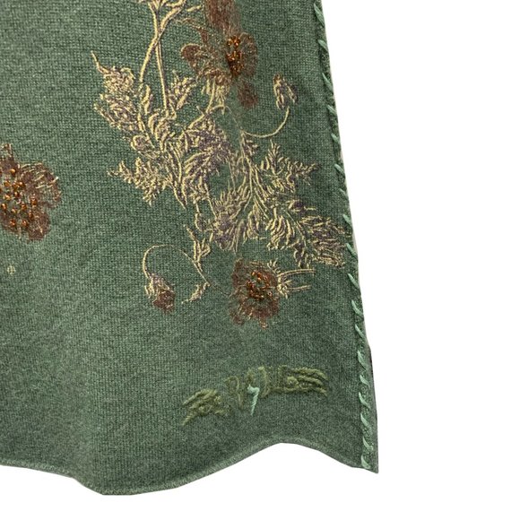 Raw7 Cashmere Coat "Guitar" - Green - Picture 5 of 11